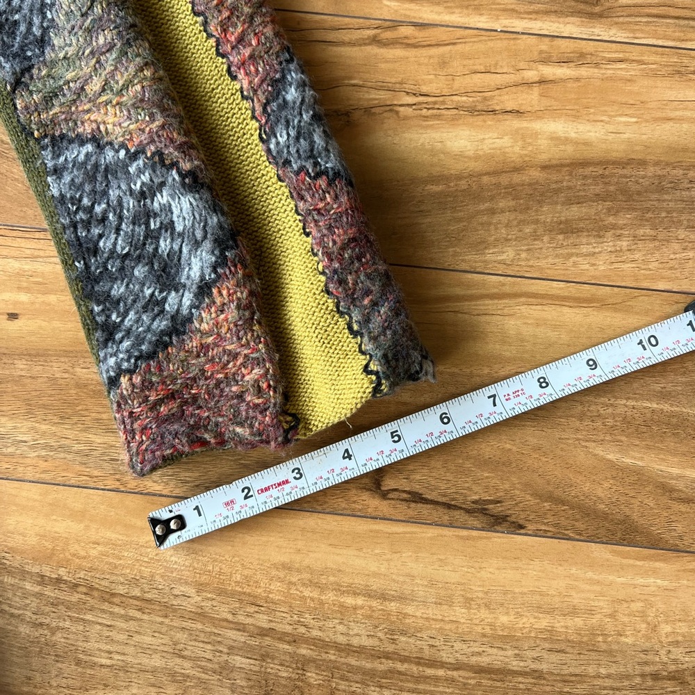 Anthropologie Patchwork Wool Alpaca Mohair blend Cardigan , - Picture 11 of 15